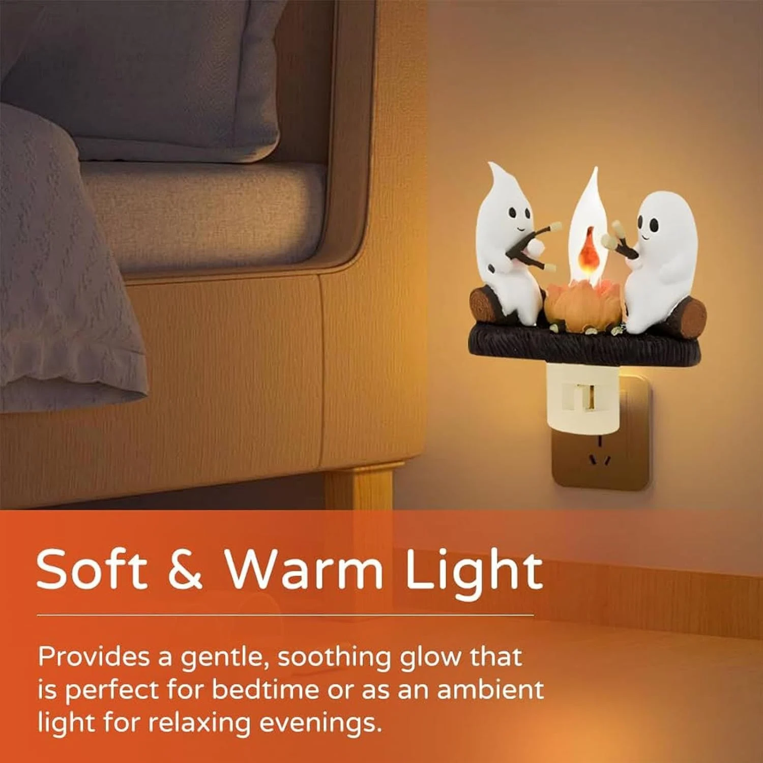 🔥Summer Hot Sale Promotion-49% OFF👻-Campfire Ghost Nightlight
