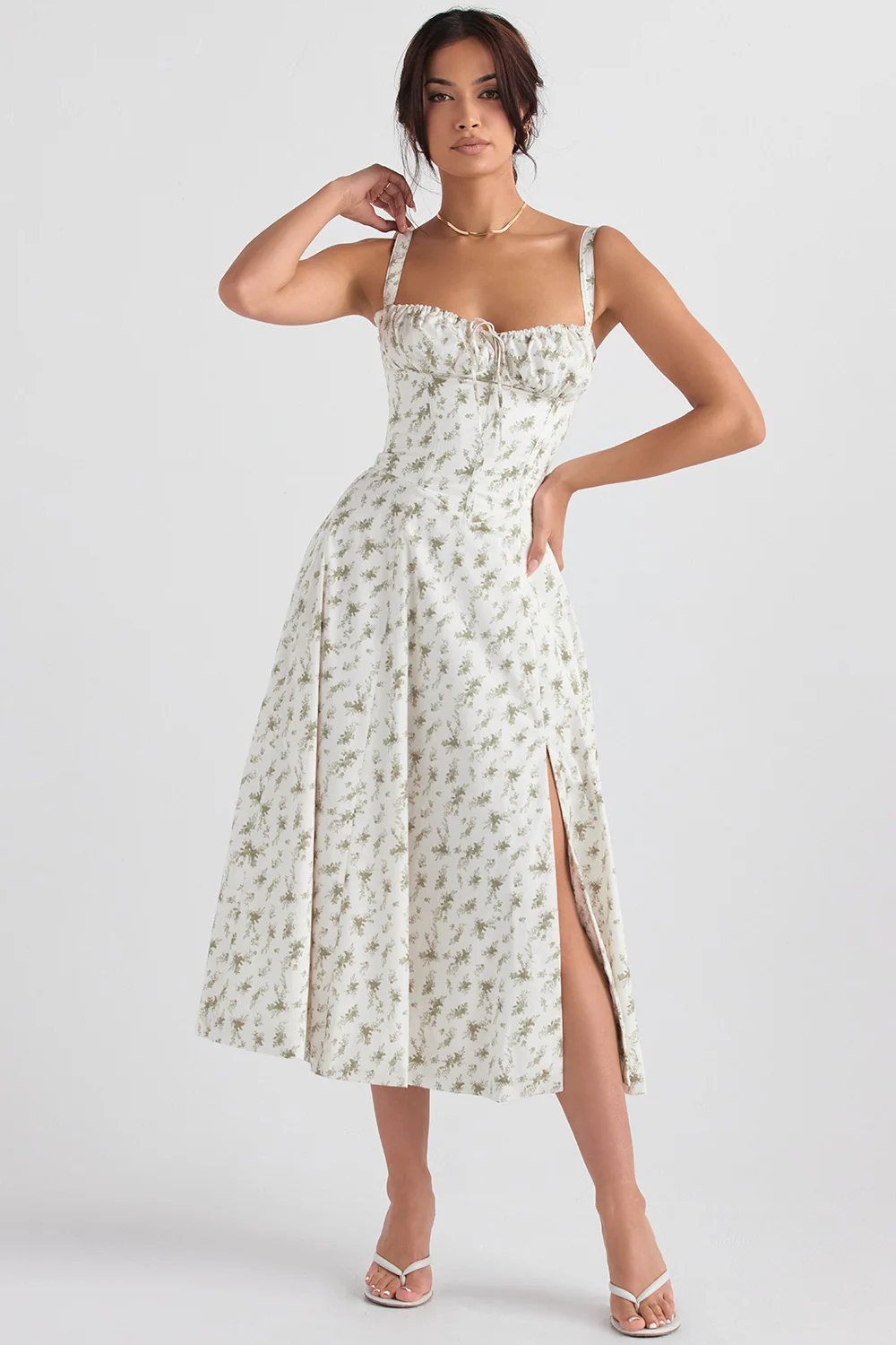 PRINT PUFF SLEEVE SUNDRESS