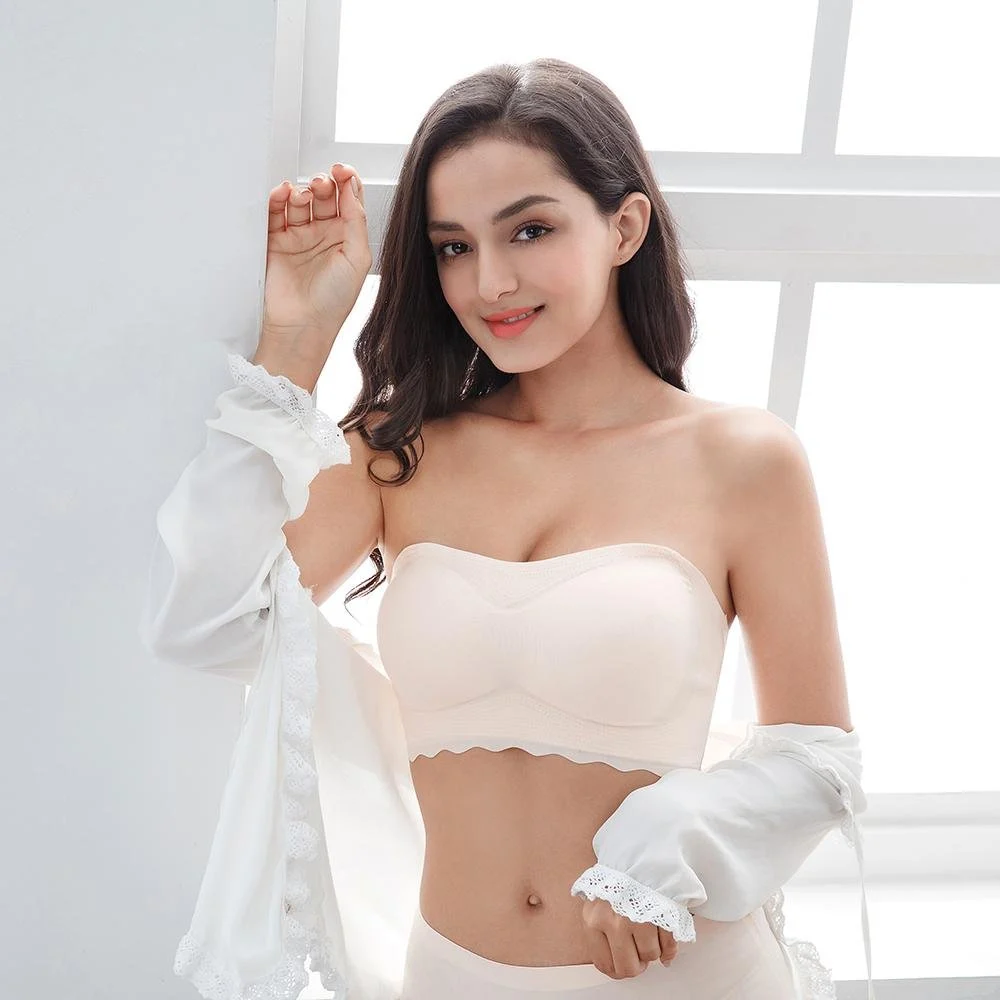 🔥Black Friday Deals with 49% OFF🔥Ice Silk Non-slip Tube Top Strap Bra💞-BUY 2 FREE SHOPPING🚛